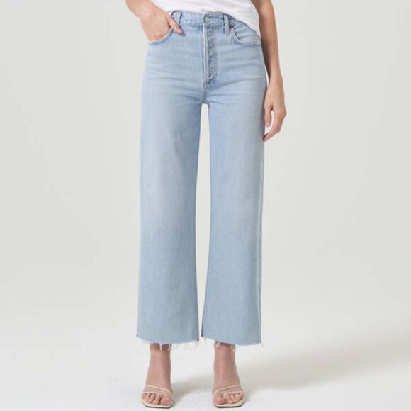 Agolde Denim - AGOLDE Ren Jean Womens 28 Smash Wide Leg Denim